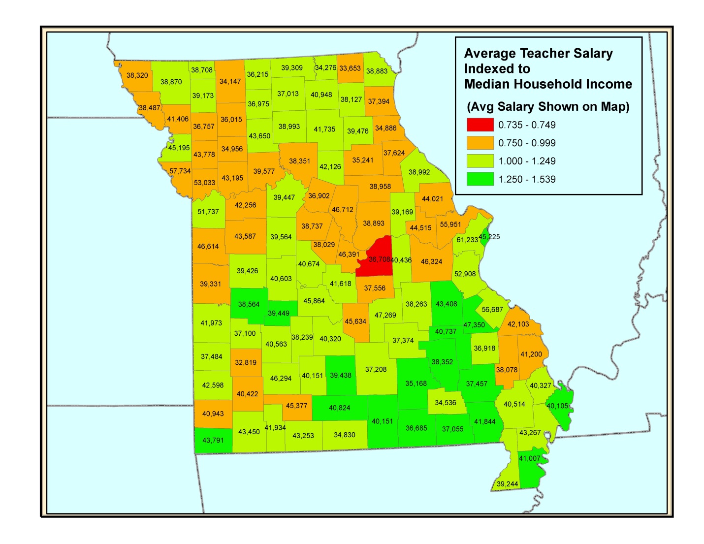 Missouri Map Scores By School Map